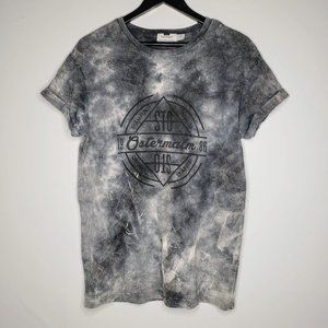 Topman Tie Dye Cuffed Sleeve Ostermalm Shirt M